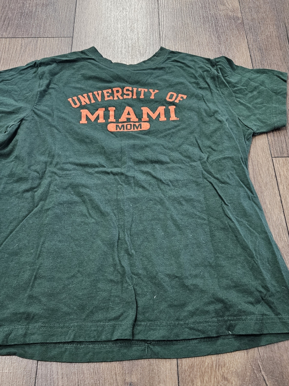 Jansport University of Miami Mom Tee - Dark Green & Orange